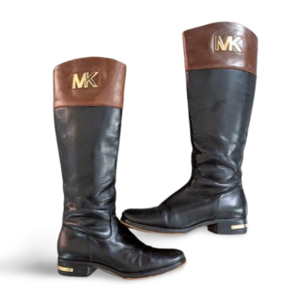 Michael Kors Stockard Two Toned Leather Riding Boot Women’s Size 6